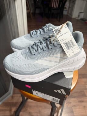 adidas Men’s Light Gray Athletic Running Shoes